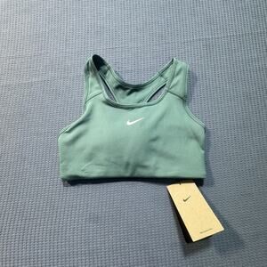Nike Dri-FIT Swoosh Sports Bra Women Sz XS Green Brand New‎